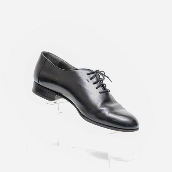 Bally of Switzerland Vintage Black Leather Oxford Dress Shoes Mens 9 D Whole Cut main image 10